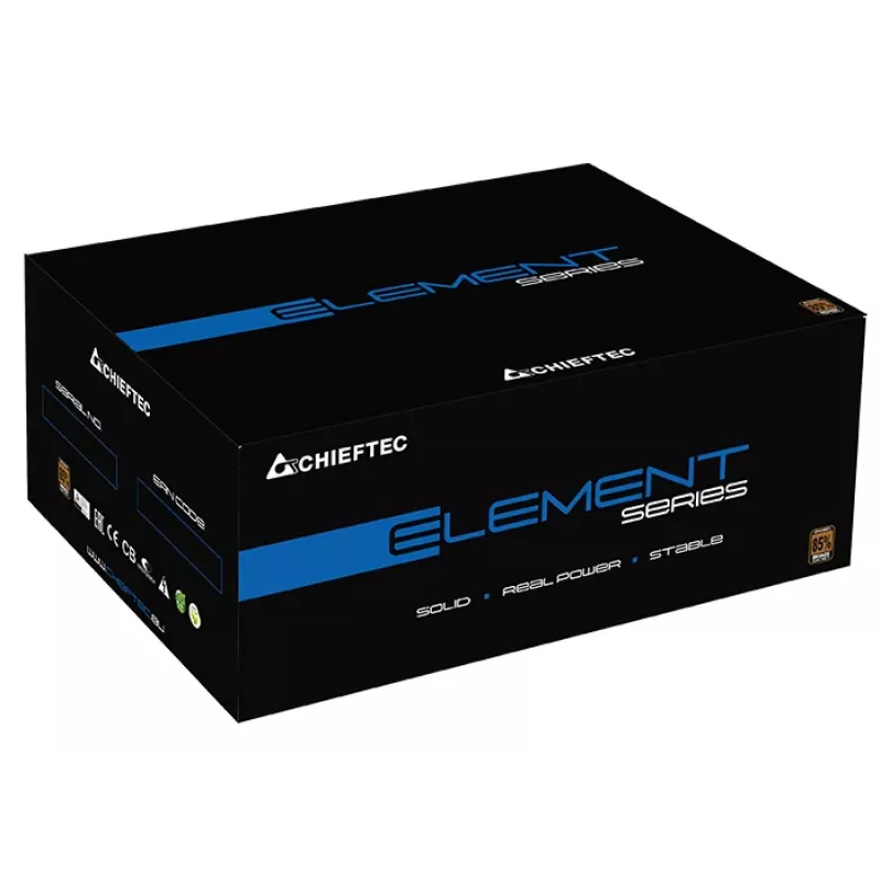 Fonte de alimentação Chieftec ELP-600S 600 W 20+4 pinos ATX PS/2 preto