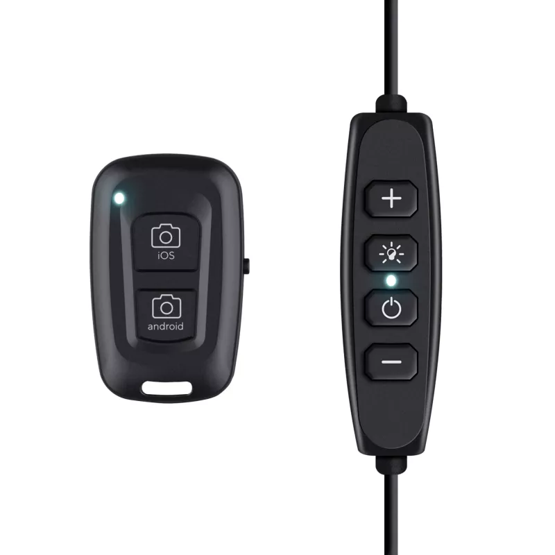 Luz anelar LED Trust Maku+ Preto/Verde 24881