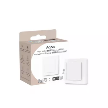 Interruptor de parede AQARA Light Switch H2 EU (2 botões, 1 canal) (WS-K07D) – interruptor de parede Zigbee e Thread com relé