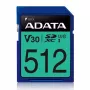 Memória flash ADATA 512GB SDXC UHS-I Classe 10 ASDX512GUI3V30S-R