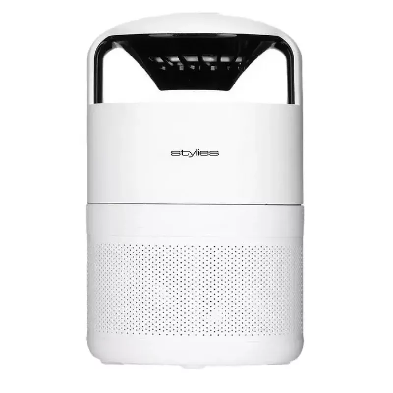 Armadilha para mosquitos interior Stylies PICTORIS — branco, compacta 140×140×229 mm, silenciosa, solução sem químicos