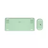 Trust Lyra 24942 conjunto de teclado e rato sem fios, verde