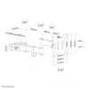 Suporte de montagem em mastro para TV Neomounts FL40-450BL11 17-32 polegadas - Diâm. 28-60 mm - Full-Motion