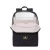 Mochila Rivacase 7923 33,8 cm 13,3 polegadas preto branco