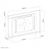 Suporte de parede Neomounts para tablet WL15-660WH1 tamanho máximo de ecrã 32,8 cm