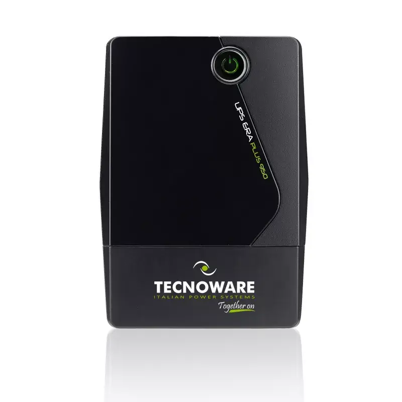Tecnoware Era Plus 950 FGCERAPL952SCH UPS/AVR, 950 VA (0,95 kVA), 665 W, Schuko, onda sinusoidal modificada, bateria de 12V 7Ah