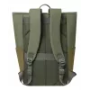 Mochila de viagem Rivacase Eden azeitona pele PU poliéster rPET 250x160x430mm