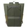 Mochila de viagem Rivacase Eden azeitona pele PU poliéster rPET 250x160x430mm