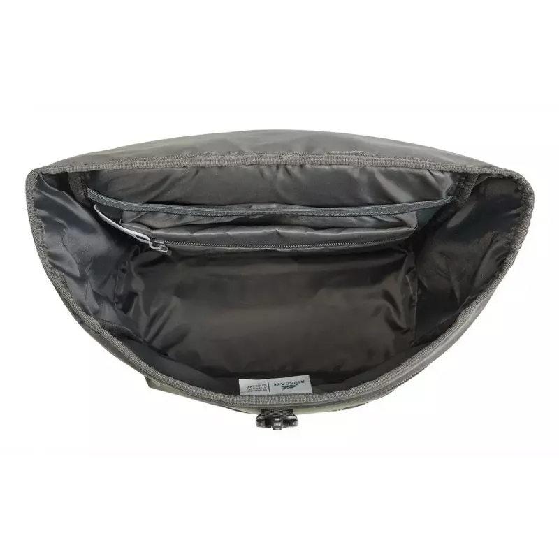 Mochila de viagem Rivacase Eden azeitona pele PU poliéster rPET 250x160x430mm