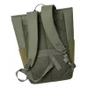 Mochila de viagem Rivacase Eden azeitona pele PU poliéster rPET 250x160x430mm