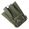Mochila de viagem Rivacase Eden azeitona pele PU poliéster rPET 250x160x430mm