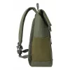 Mochila de viagem Rivacase Eden azeitona pele PU poliéster rPET 250x160x430mm
