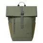 Mochila de viagem Rivacase Eden azeitona pele PU poliéster rPET 250x160x430mm