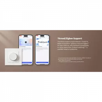 Interruptor de luz com dimmer Aqara Dimmer Switch H2 EU branco Aqara KD-R01D