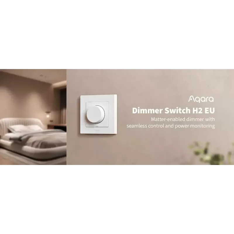 Interruptor de luz com dimmer Aqara Dimmer Switch H2 EU branco Aqara KD-R01D