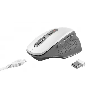 Rato Trust Ozaa escritório destro RF Wireless ótico 2400 DPI