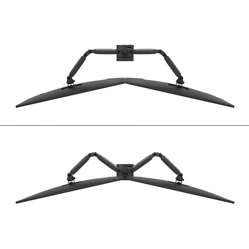 Braço para monitor Neomounts DS60-600BL2 10-32 polegadas - fixação rápida - batente de 180°