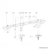 Braço para monitor Neomounts DS60-600BL2 10-32 polegadas - fixação rápida - batente de 180°
