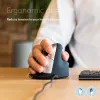 Rato ergonómico R-Go Tools R-Go HE Break com software Break, médio (tamanho de mão 165-185 mm), destro, com fios, preto