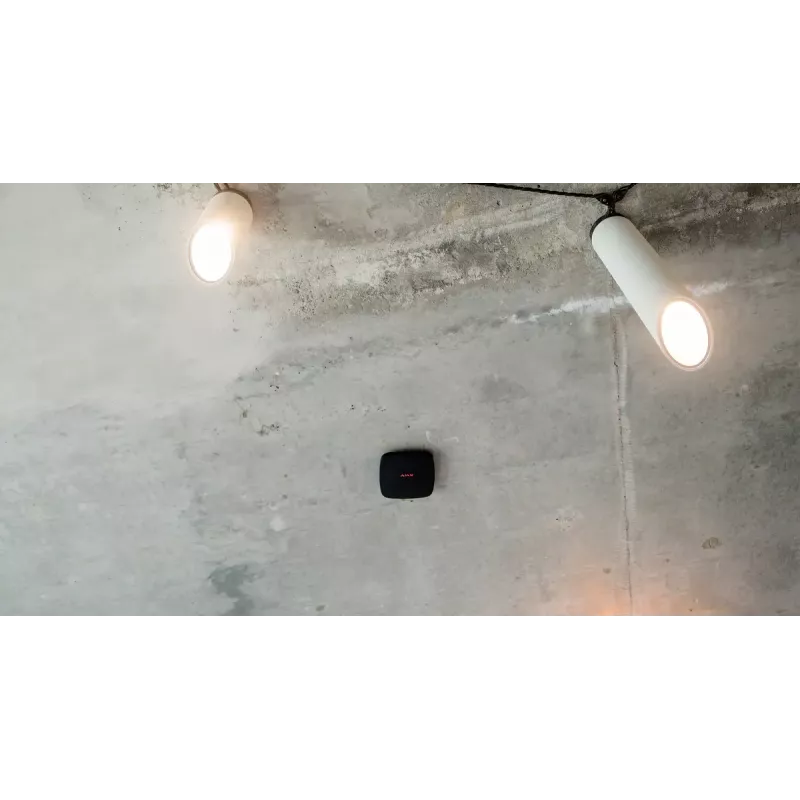 Detetor de reflexão fotoelétrico Ajax FireProtect Jeweller sem fios preto