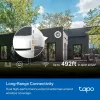 Câmara de segurança Wi-Fi exterior com rotação/inclinação TP-Link ESPEC: 3K 5MP (2880x1620), 2,4 GHz, 2 × antenas externas, 1 × porta Ethernet, horizontal 360°