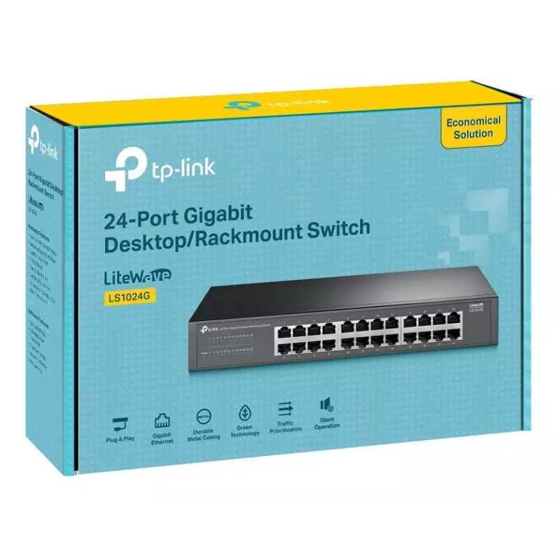 Switch de rede TP-Link LS1024G não gerido Gigabit Ethernet (10/100/1000) preto
