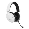 Headset Trust GXT 491W FAYZO com fios e sem fios, arco de cabeça, gaming, USB Type-C, Bluetooth, preto, branco
