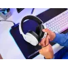 Headset Trust GXT 491W FAYZO com fios e sem fios, arco de cabeça, gaming, USB Type-C, Bluetooth, preto, branco