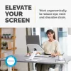 Suporte para portátil de secretária Fellowes – Hana LT para casa e escritório – suporte ajustável com 3 alturas – tamanho máx. de monitor 19