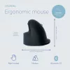 Rato ergonómico R-Go Tools R-Go HE Break com software de pausas, médio (tamanho de mão 165-185 mm), para destros, Bluetooth, preto