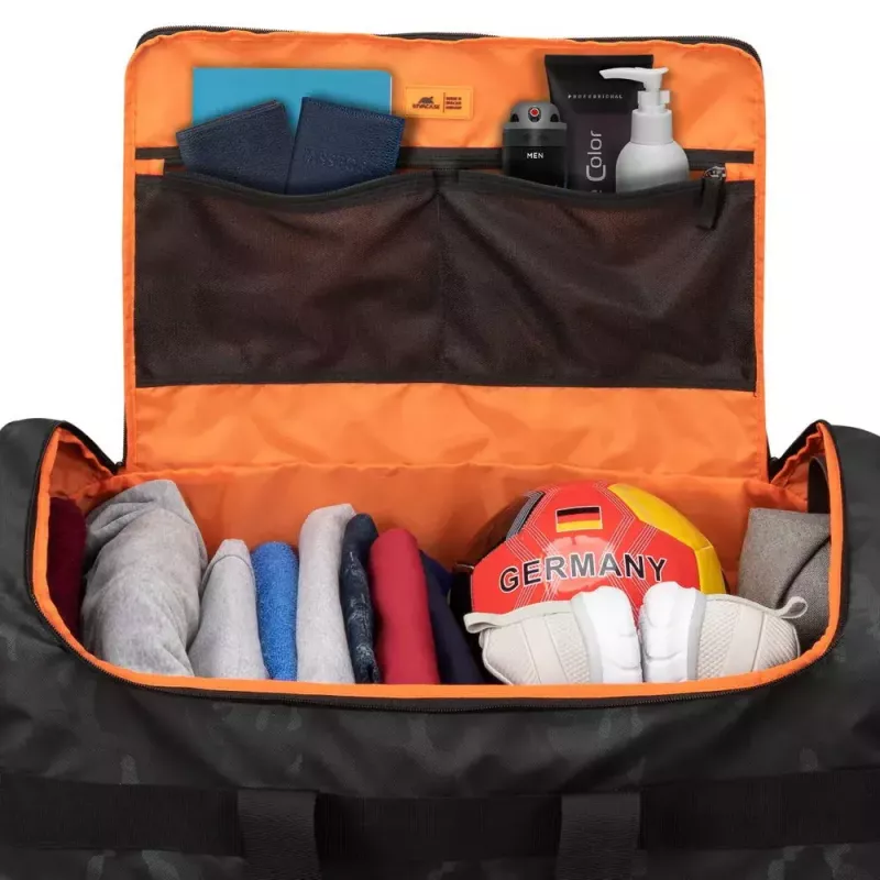 Saco de viagem Rivacase Sherwood 60 L poliéster poliuretano azul-marinho