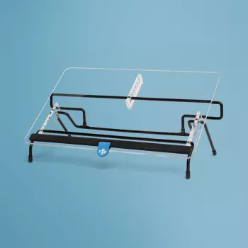 Suporte de documentos R-Go Tools R-Go Flex Read, ergonómico, com apoio de pulso em espuma macia, acrílico transparente