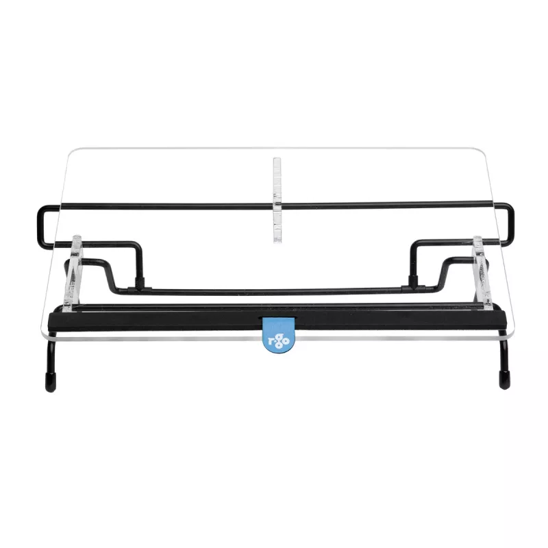Suporte de documentos R-Go Tools R-Go Flex Read, ergonómico, com apoio de pulso em espuma macia, acrílico transparente