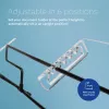 Suporte de documentos R-Go Tools R-Go Flex Read, ergonómico, com apoio de pulso em espuma macia, acrílico transparente