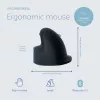 R-Go HE Break rato vertical ergonómico, pequeno, para destros, sem fios Bluetooth, preto