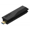 Pen USB MSI BE6500 WiFi7 USB 3.2 Gen 1 Dongle preto