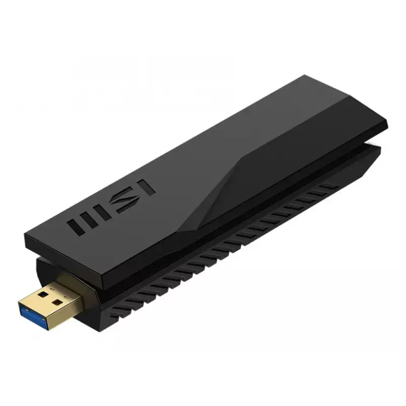 Pen USB MSI BE6500 WiFi7 USB 3.2 Gen 1 Dongle preto