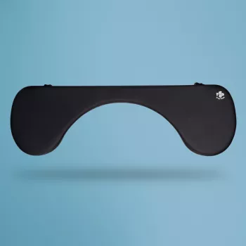 Apoio de braços R-Go Tools R-Go, ergonómico, simétrico, com recorte abdominal, espuma macia, preto