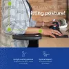 Apoio de braços R-Go Tools R-Go, ergonómico, simétrico, com recorte abdominal, espuma macia, preto