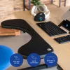 Apoio de braços R-Go Tools R-Go, ergonómico, simétrico, com recorte abdominal, espuma macia, preto