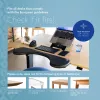 Apoio de braços R-Go Tools R-Go, ergonómico, simétrico, com recorte abdominal, espuma macia, preto