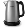 Chaleira elétrica Philips HD9359/90 1,7 L, 2200 W, corpo em aço inoxidável, preto metálico