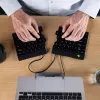 Teclado ergonómico R-Go Tools R-Go Split Break v2 com software Break, teclado dividido ergonómico, QWERTY (UK), com fios, preto