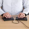 Teclado ergonómico R-Go Tools R-Go Split Break v2 com software Break, teclado dividido ergonómico, QWERTY (UK), com fios, preto