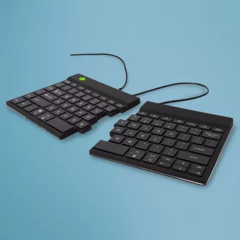 Teclado ergonómico R-Go Tools R-Go Split Break v2 com software Break, teclado dividido ergonómico, QWERTY (US), com fios, preto
