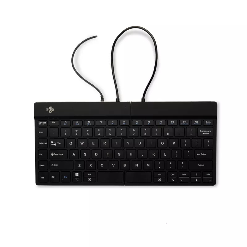 Teclado ergonómico R-Go Tools R-Go Split Break v2 com software Break, teclado dividido ergonómico, QWERTY (US), com fios, preto