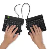 Teclado ergonómico R-Go Tools R-Go Split Break v2 com software Break, teclado dividido ergonómico, QWERTY (US), com fios, preto