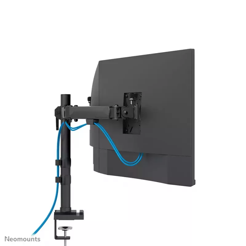 Braço de monitor para secretária Neomounts DS60-600BL3 fixação por grampo/passagem pela secretária 10–27
