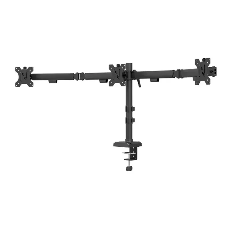 Braço de monitor para secretária Neomounts DS60-600BL3 fixação por grampo/passagem pela secretária 10–27