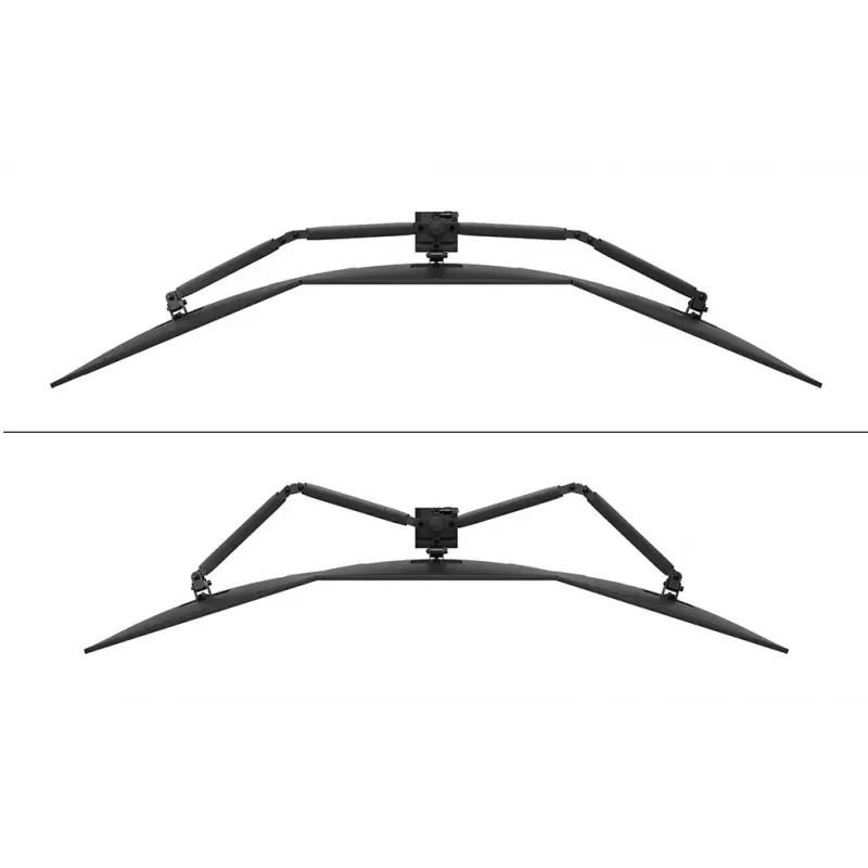 Braço de monitor para secretária Neomounts DS60-600BL3 fixação por grampo/passagem pela secretária 10–27
